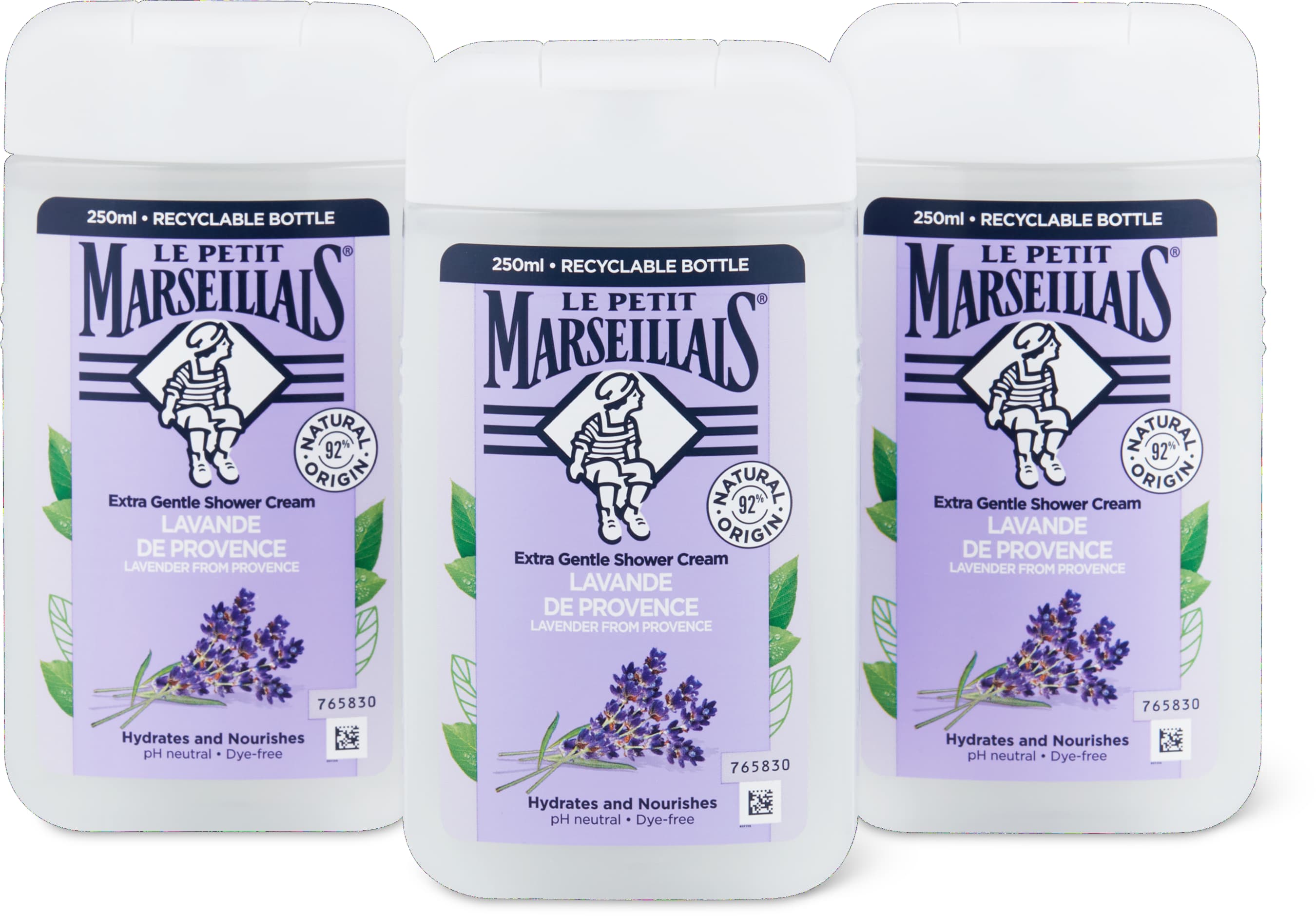 Le Petit Marseillais Duschcreme Lavendel 3x250ml